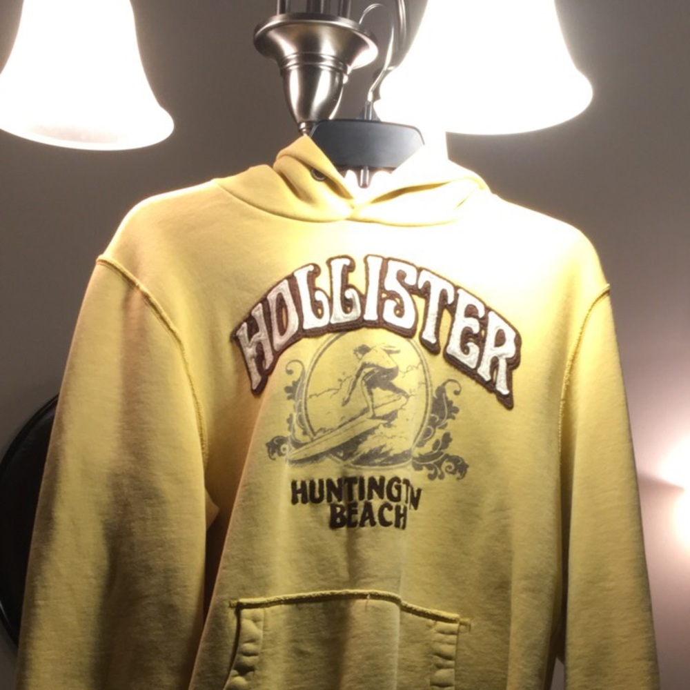 Yellow Holister hoodie